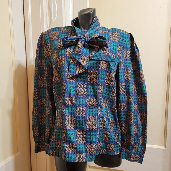 Vtg Susan Hutton Maxi Women's Dress Pleated Skirt and Blouse Set - Picture 7 of 8